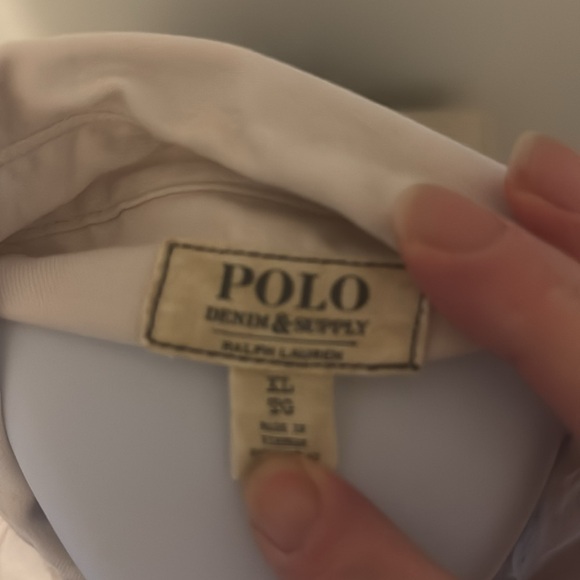 Heavier white button snap western shirt - Picture 4 of 4